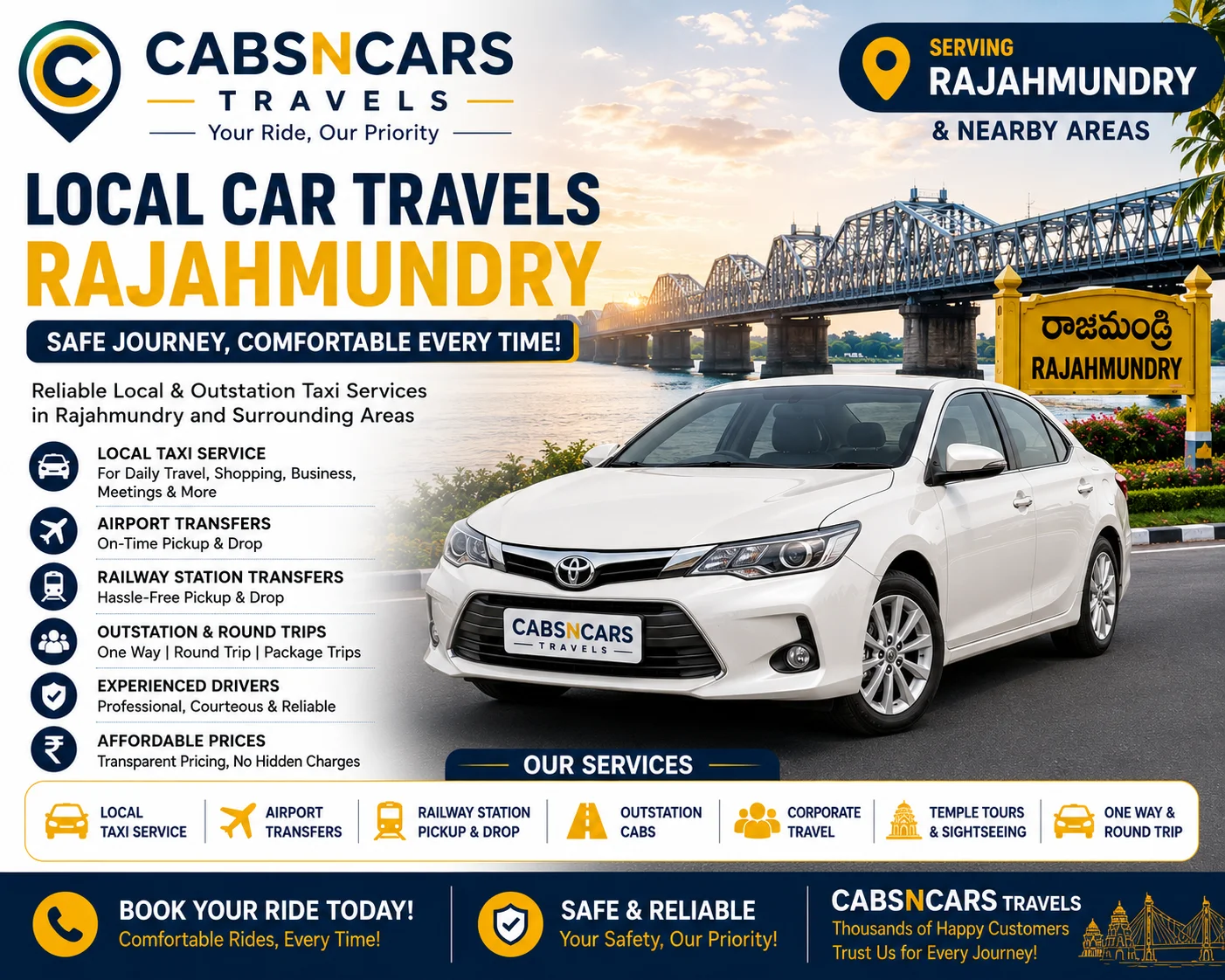 Local Car Travels Rajahmundry