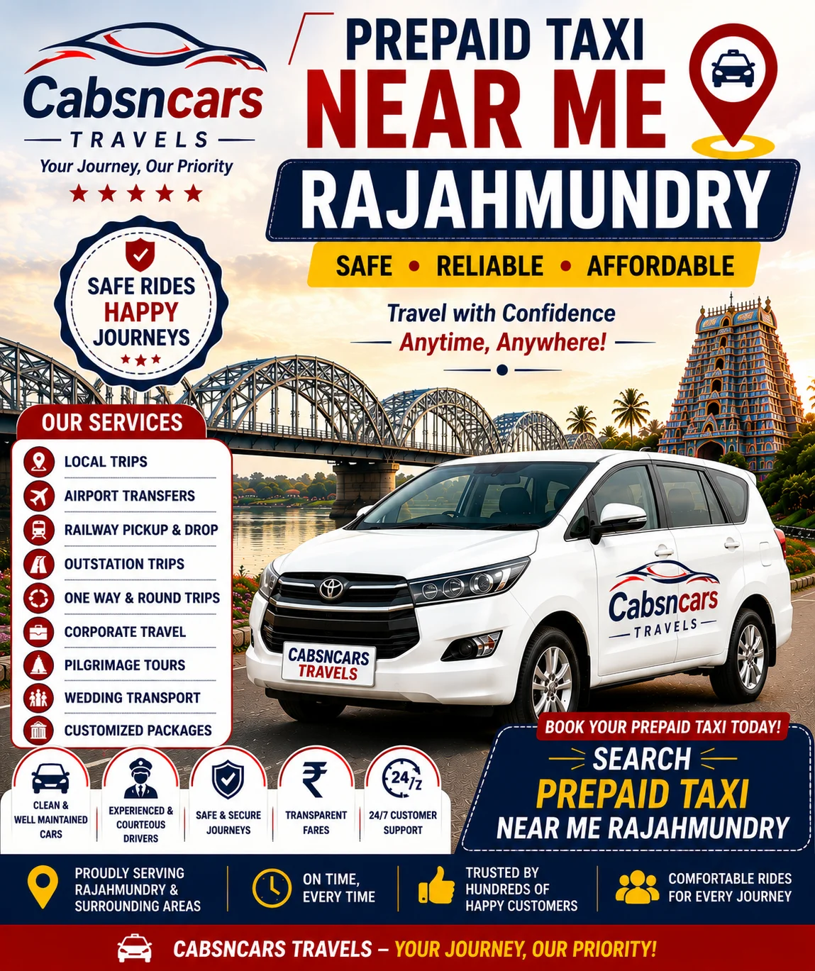Prepaid Taxi Near Me Rajahmundry